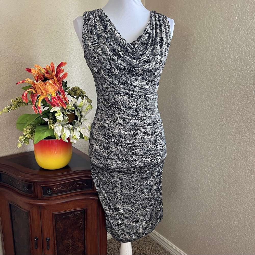 MNG by Mango Sleeveless Ruched  Dress